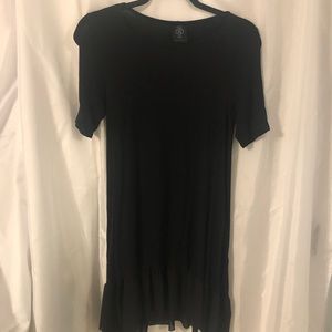 Agnes and Dora Black Ruffle Tunic